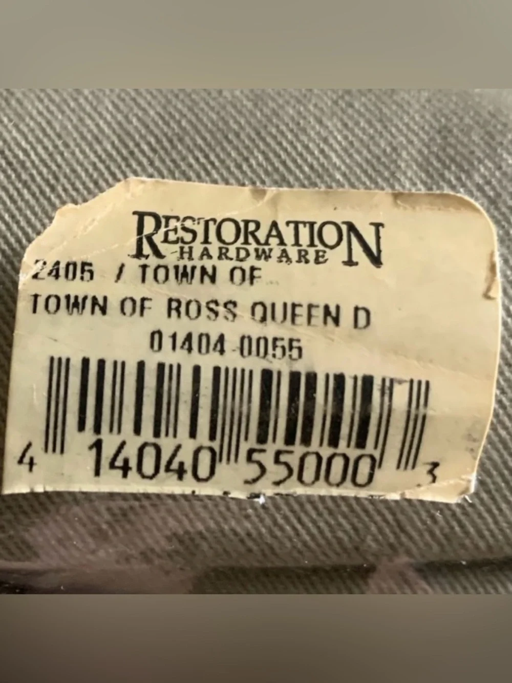 🆕 Restoration Hardware Vintage Duvet Cover